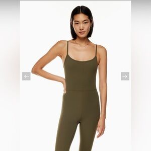 ARITZIA WILFRED FREE Olive Green Divinity Jumpsuit